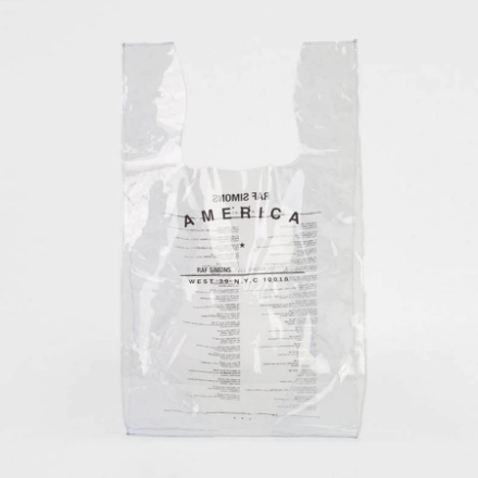 Raf Simons’ $200 USD Transparent Shopping Bag