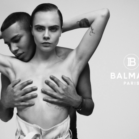 Cara Delevingne fronts the Balmain campaign