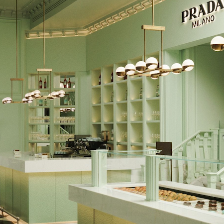 Prada Caffe at Harrods