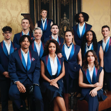 Team France suits designed by Berluti